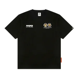 Camiseta AAPE BY A BATHING APE Logo Negra Hombre