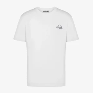 Camiseta Moschino Laurel Crown Logo Blanca Hombre