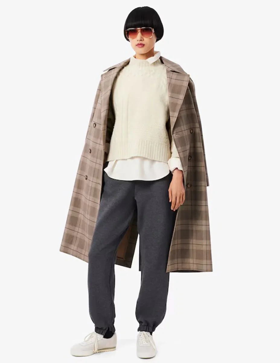 Jersey Lacoste con Efecto Patchwork Beige Mujer - Imagen 8