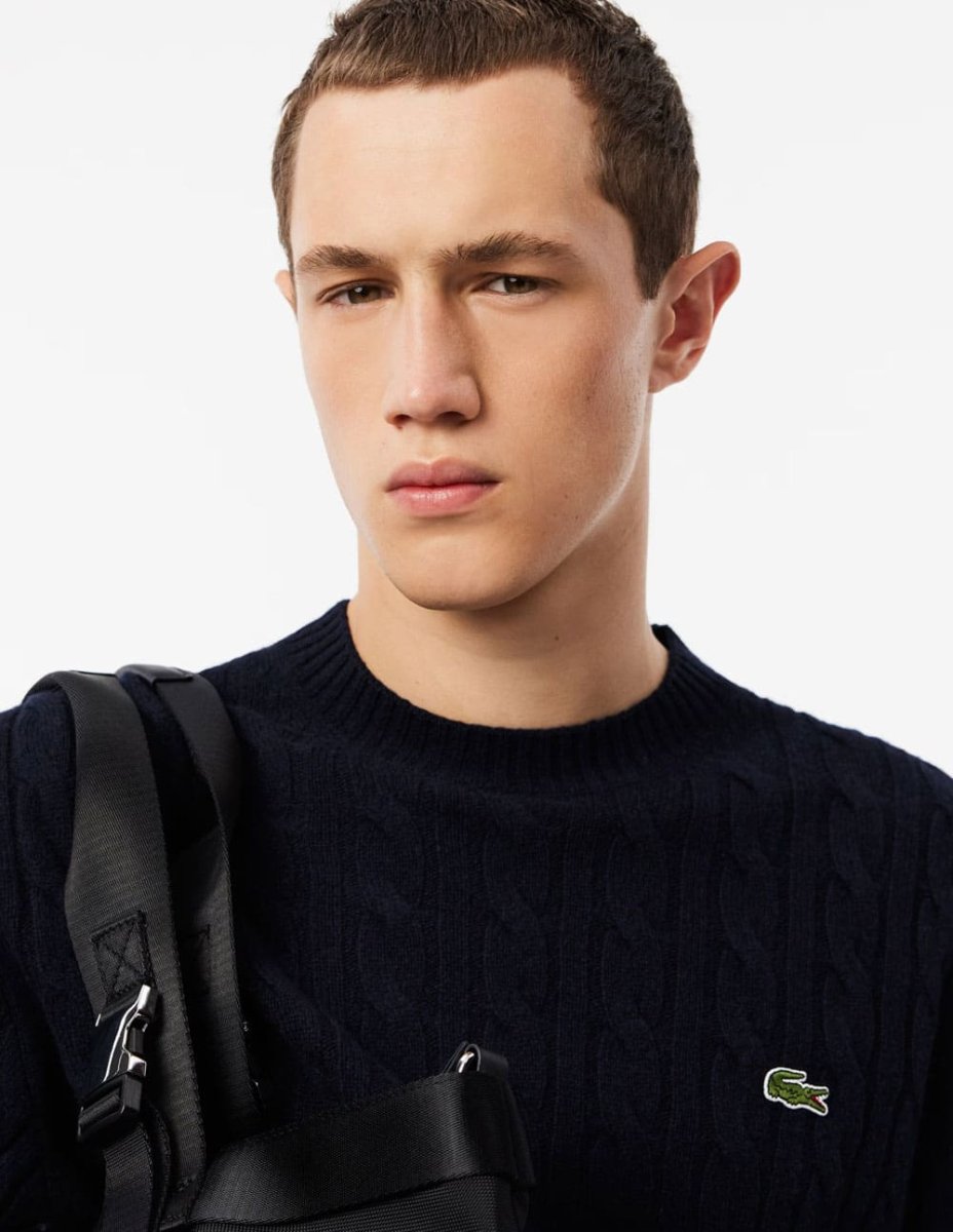 Jersey Lacoste de Lana con Ochos Azul Marino Hombre - Imagen 5