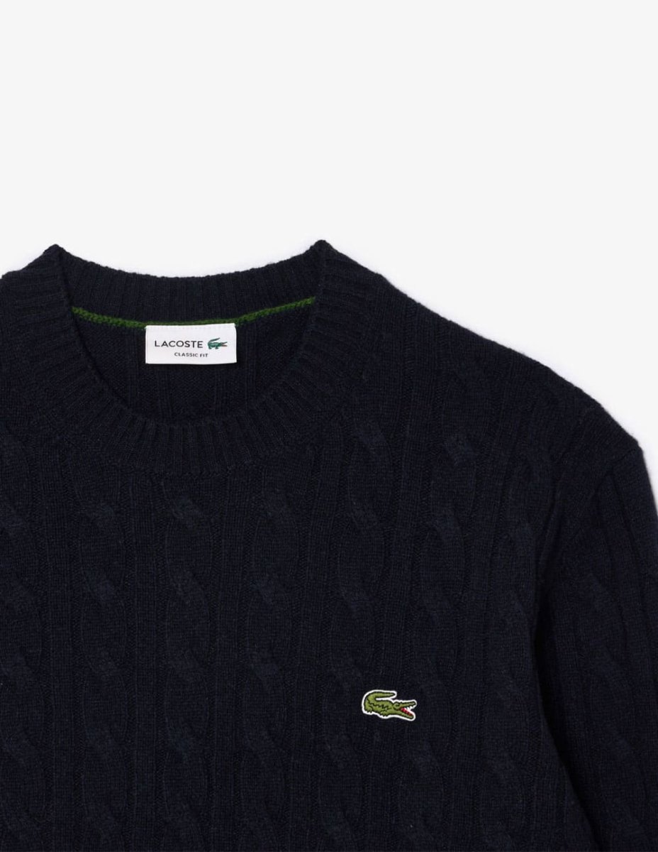 Jersey Lacoste de Lana con Ochos Azul Marino Hombre - Imagen 3