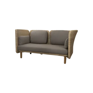 Sofá Arch de 2 plazas con brazo bajo/respaldo