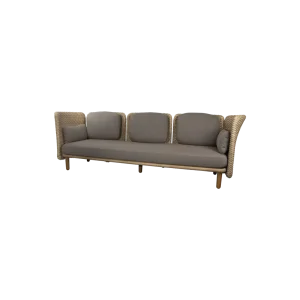 Sofá Arch de 3 plazas con brazo bajo/respaldo