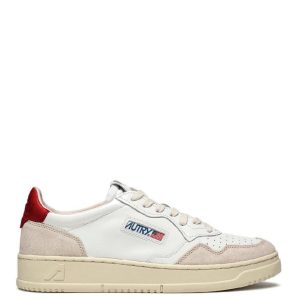 Autry Medalist Low Suede Blancas y Rojas Hombre