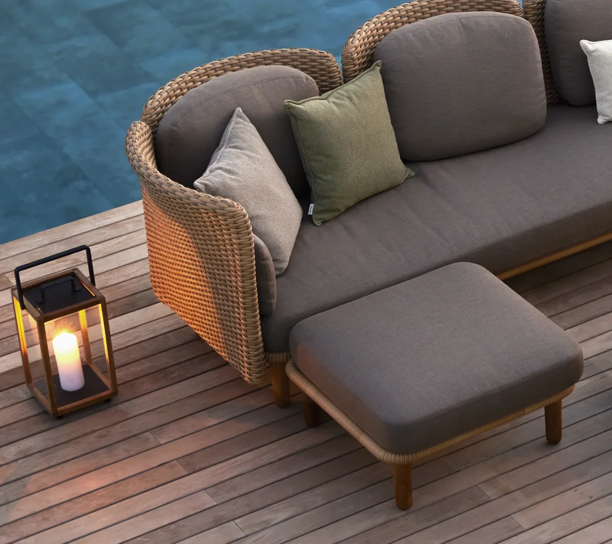 Arch Sofá 3 plazas con brazo bajo/respaldo y chaise longue - Imagen 7