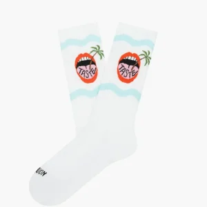 Calcetines Jimmy Lion Athletic Tasty Palm Blancos Unisex