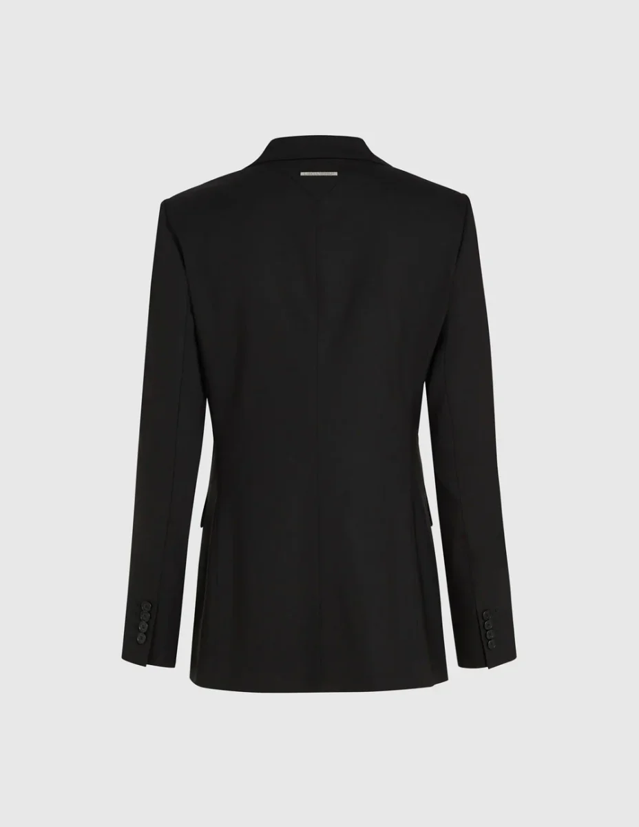 Blazer Karl Lagerfel con Solapa en Contraste Negra Mujer - Imagen 7