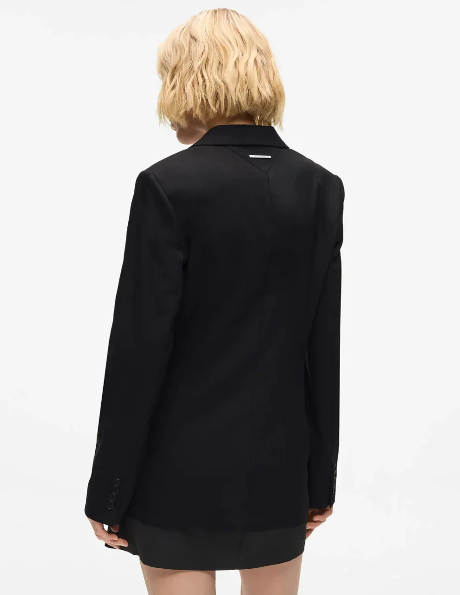 Blazer Karl Lagerfel con Solapa en Contraste Negra Mujer - Imagen 3