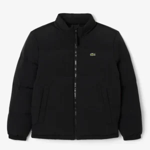 Plumas Lacoste Hidrófugo con Capucha Negro Hombre