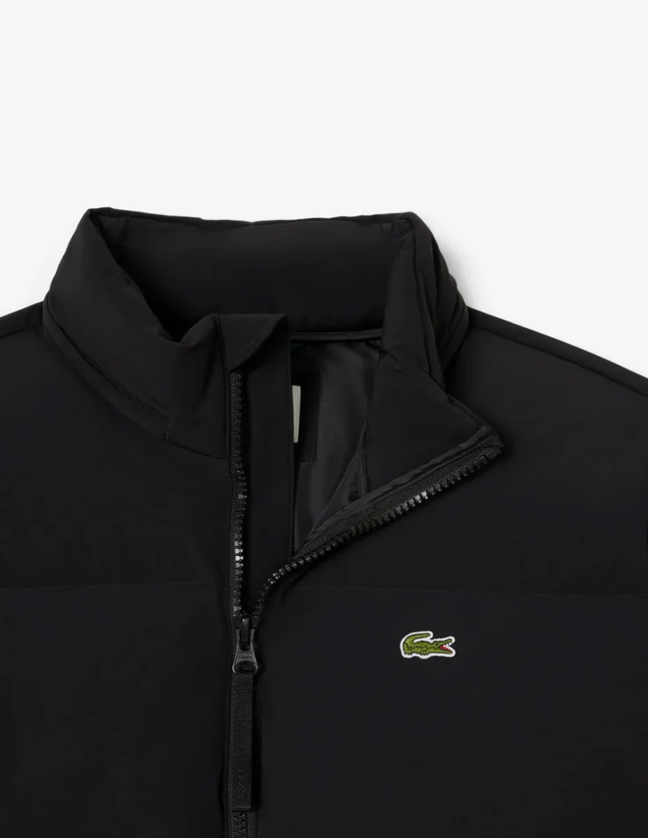 Plumas Lacoste Hidrófugo con Capucha Negro Hombre - Imagen 4