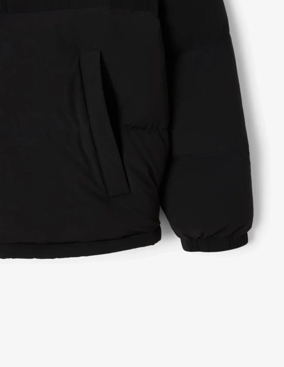 Plumas Lacoste Hidrófugo con Capucha Negro Hombre - Imagen 5