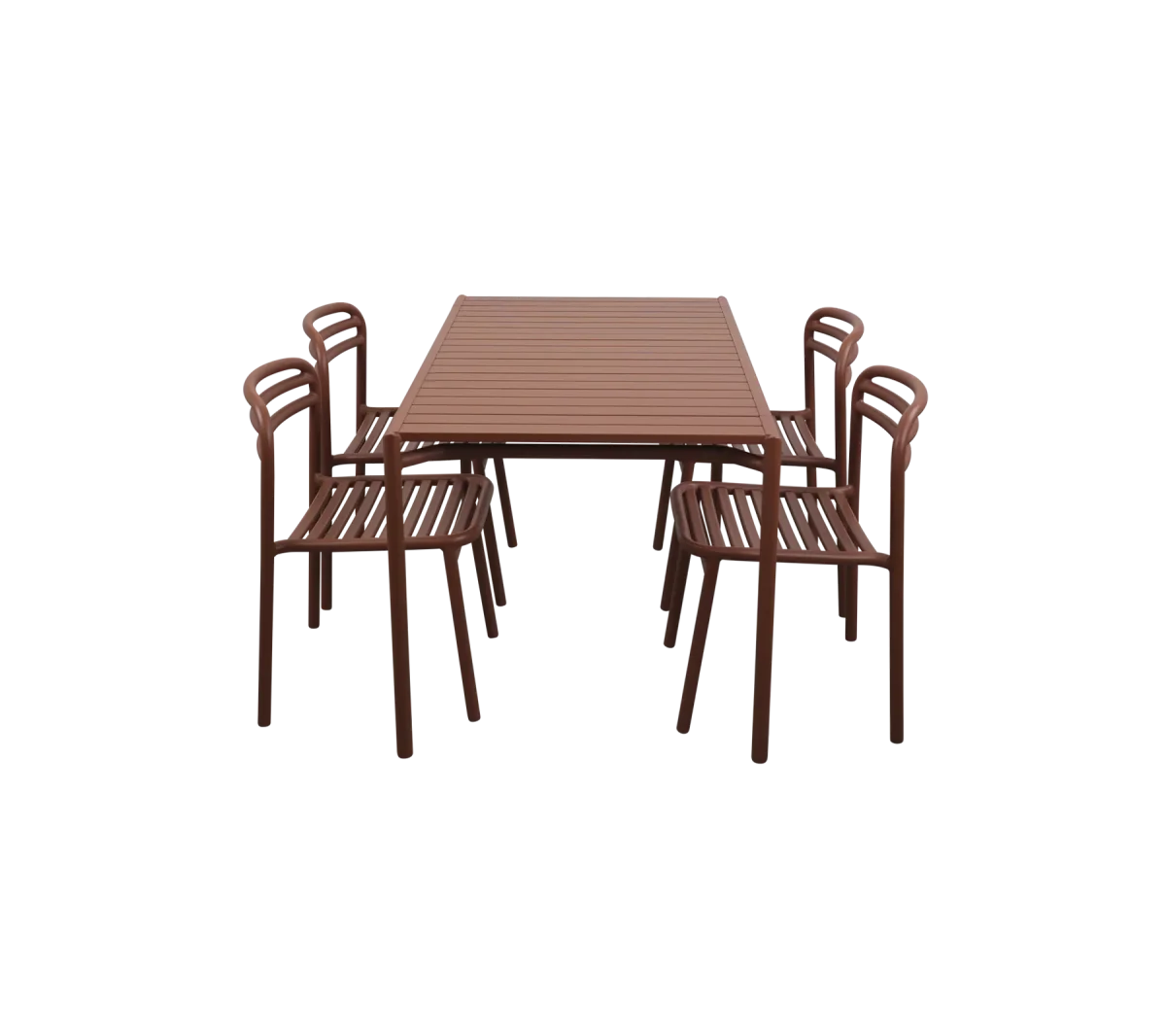 Mesa de comedor rectangular Bliss incl. 4 sillas Bliss - Imagen 2