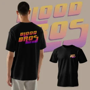 👕 Camiseta Glowing Letters Black