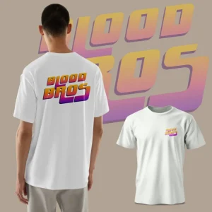 👕 Camiseta Glowing Letters White