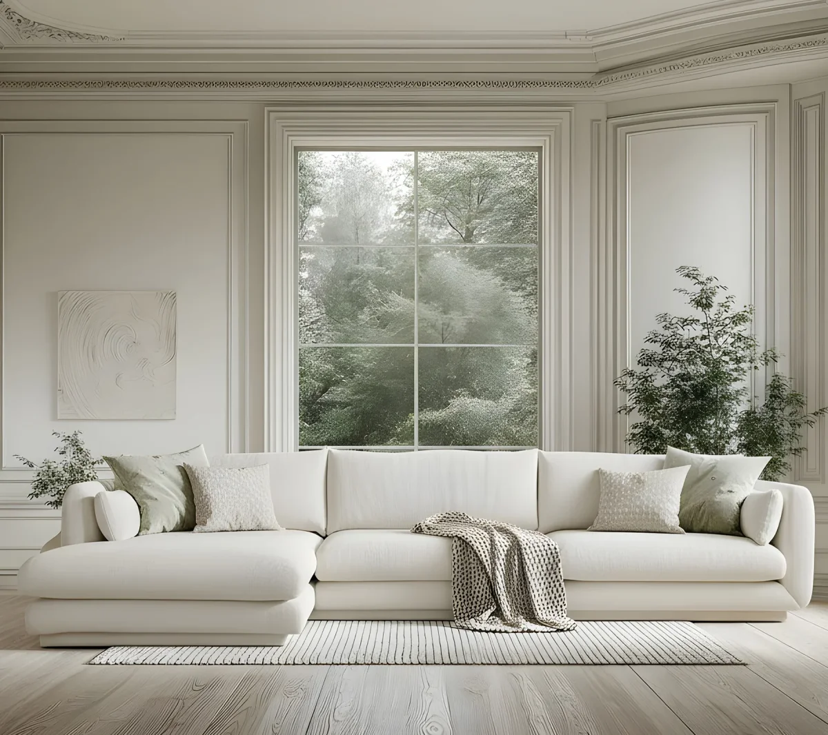 Bloom sofá de 3 plazas con base pedestal y chaise longue a la derecha - Imagen 3