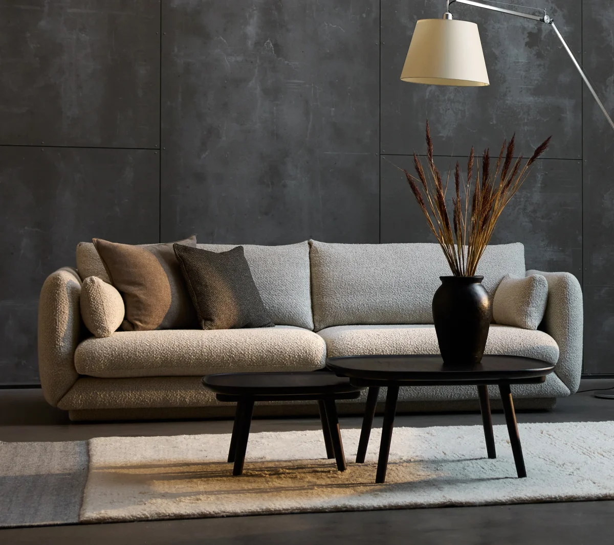 Sofá Bloom de 3 plazas con base pedestal - Imagen 7