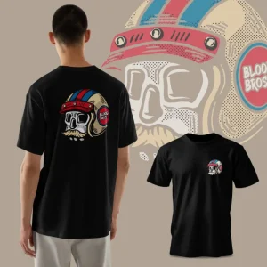 👕 Camiseta Old Skull Helmet