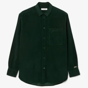 Sobrecamisa Lacoste de Pana Verde Mujer