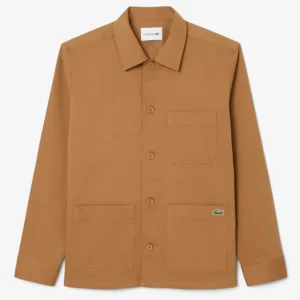 Sobrecamisa Lacoste de Pana Marrón Hombre
