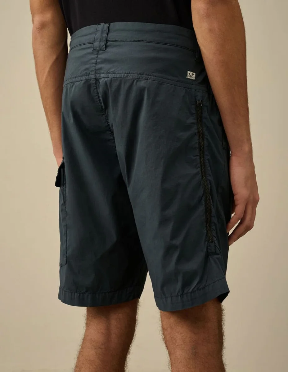 Pantalón Corto C.P. Company Cargo Fili Strech Azul Hombre - Imagen 6