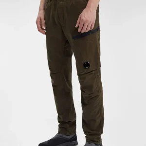 Pantalón C.P. Company Strech Sateen Regular Verde Hombre