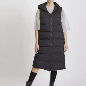 Chaleco Largo Canadian Agathe Negro Mujer