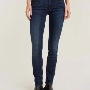 Pantalón Vaquero G-Star Midge Straight Azul Mujer
