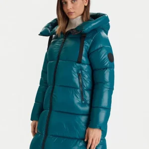 Plumas Largo Save The Duck Isabel Azul Mujer