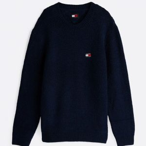 Jersey Tommy Jeans con Logo Azul Marino Hombre