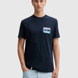 Camiseta Tommy Jeans con Logo Azul Marino Hombre