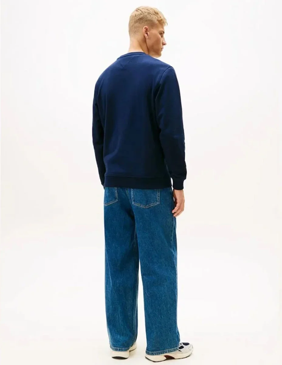 Sudadera Tommy Jeans con Logo Azul Hombre - Imagen 3