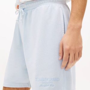 Pantalón Corto Tommy Jeans con Logo Bordado Azul Hombre