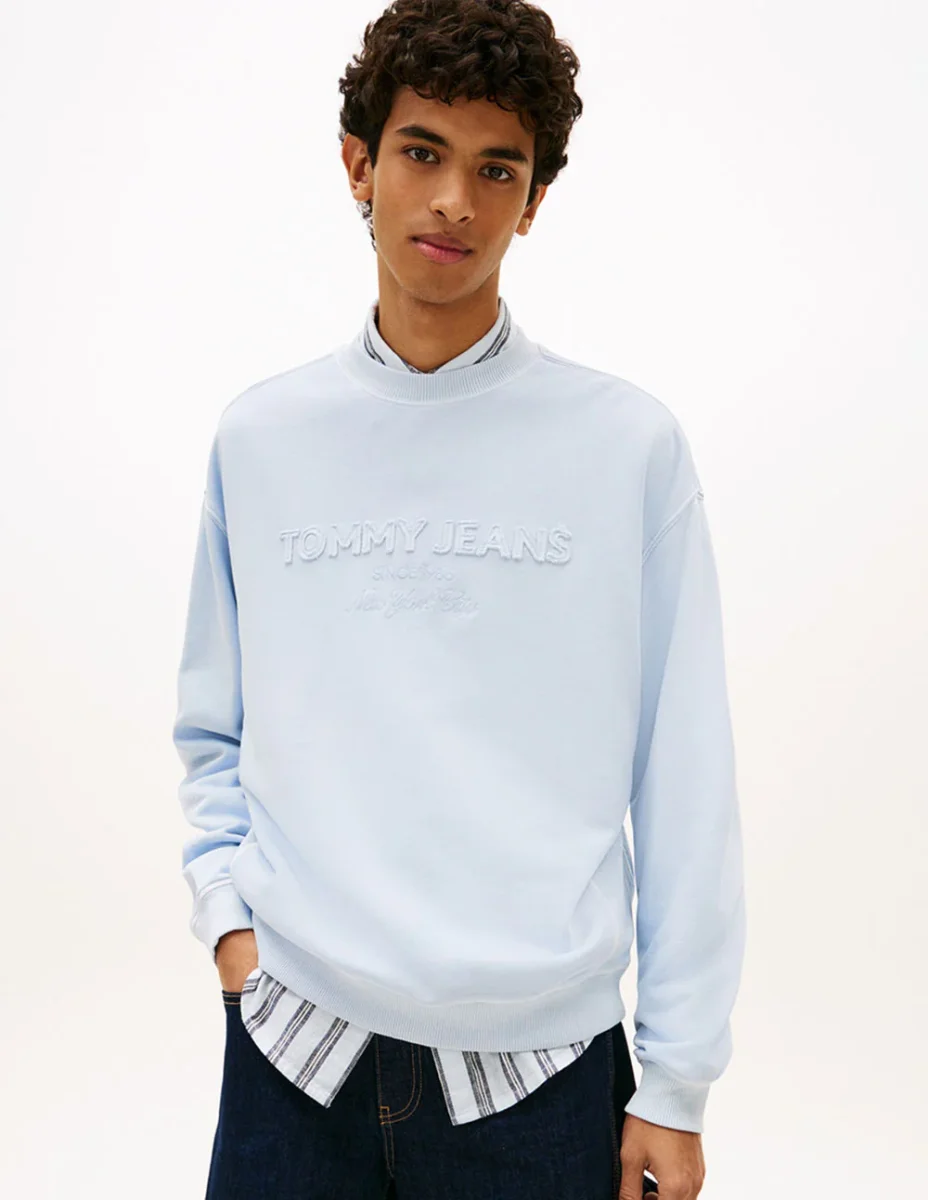 Sudadera Tommy Jeans 90s Azul Hombre