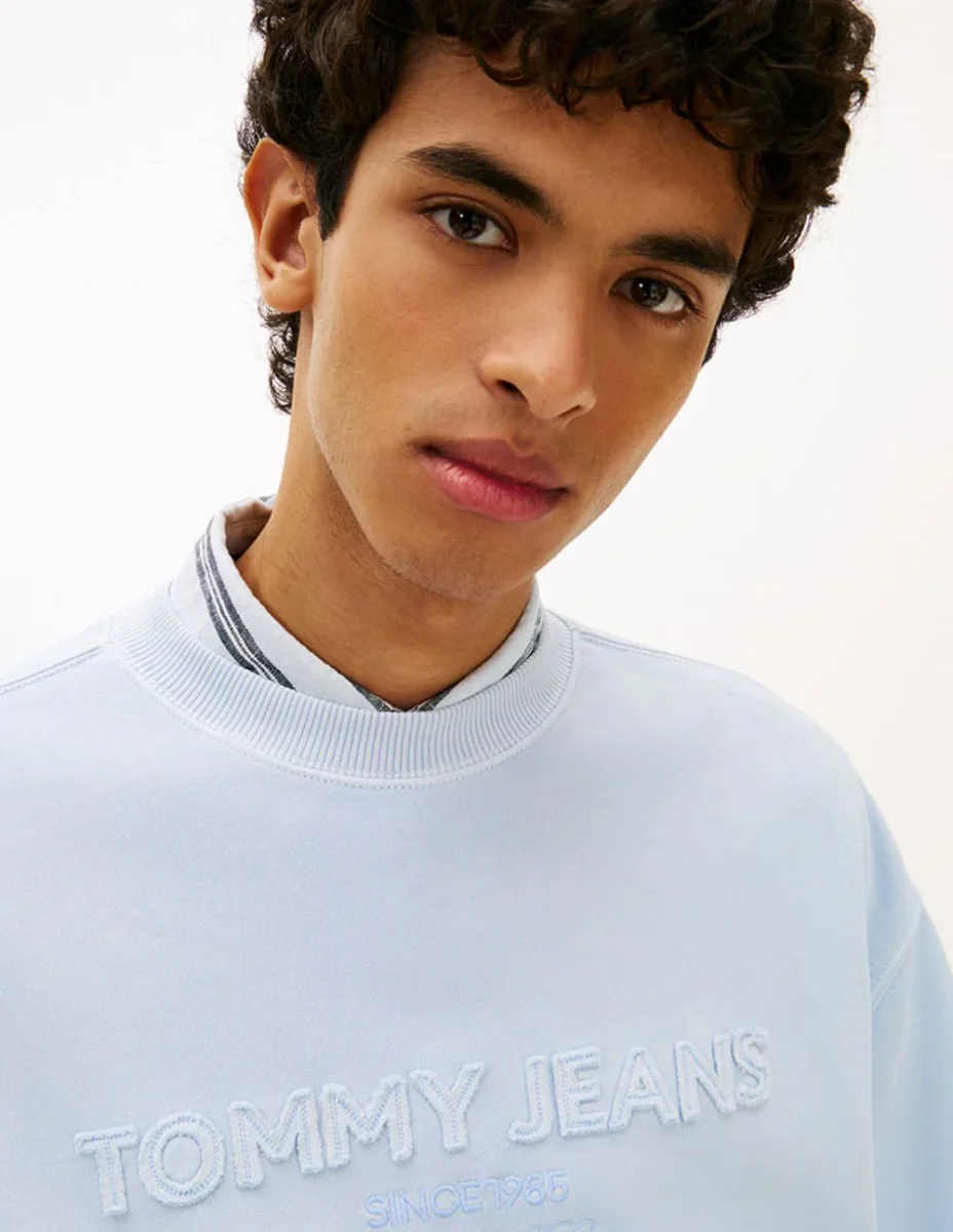 Sudadera Tommy Jeans 90s Azul Hombre - Imagen 4