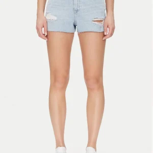 Pantalón Corto Vaquero Tommy Jeans con Logo Azul Mujer