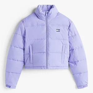 Plumas Tommy Jeans con Logo Morado Mujer