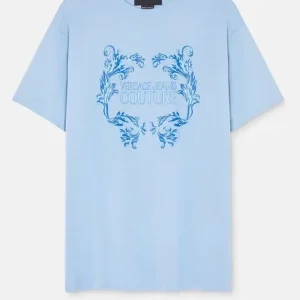 Camiseta Versace Jeans Couture con Logo Azul Hombre