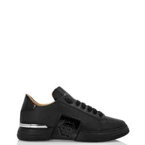Philipp Plein Lo-Top Leather Phantom Kick$ Negras Hombre