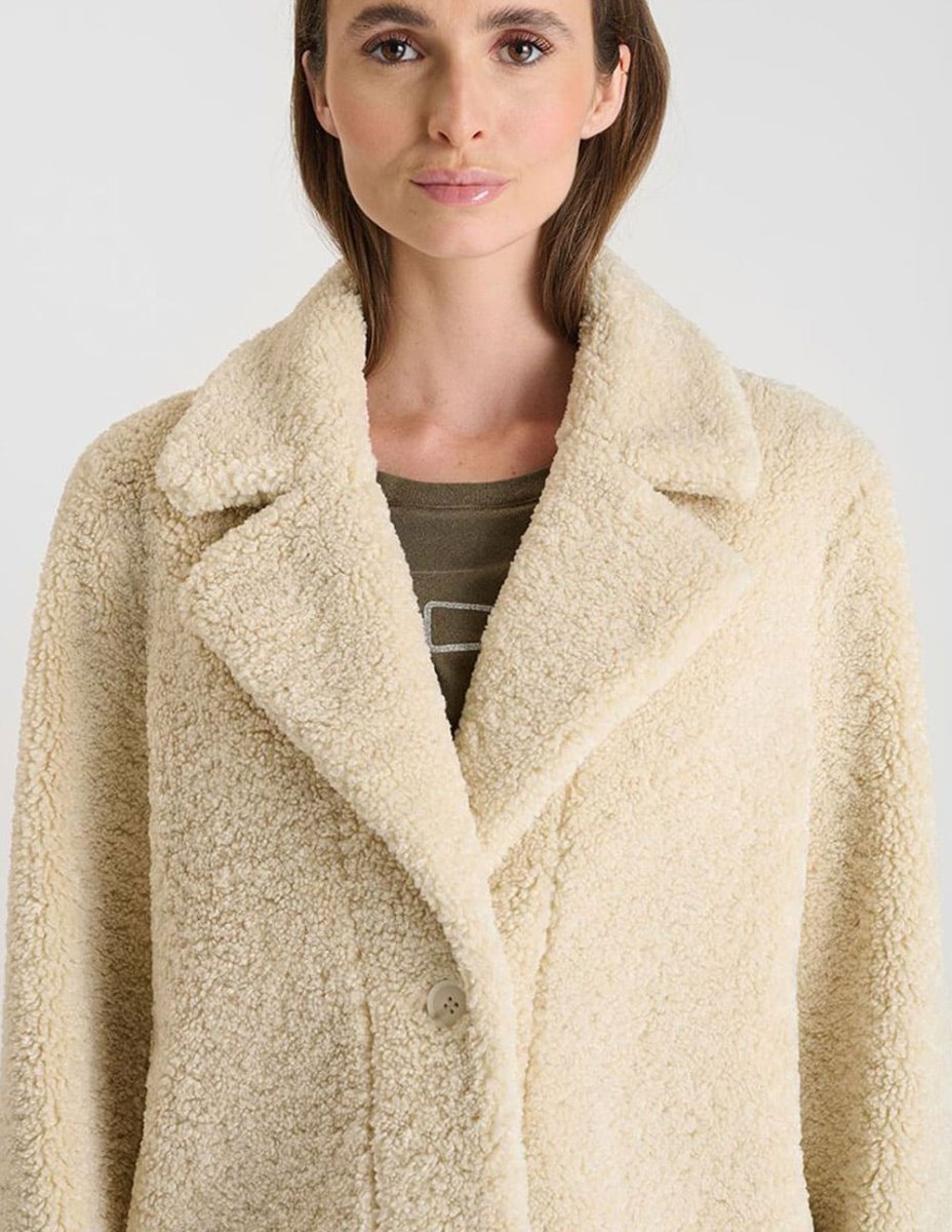 Abrigo Le Temps des Cerises Arty Beige Mujer - Imagen 4