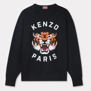 Sudadera Kenzo Bordada Lucky Tiger Gris Unisex