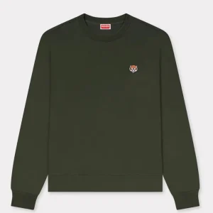 Sudadera Kenzo Happy Tiger Bordada Verde Hombre