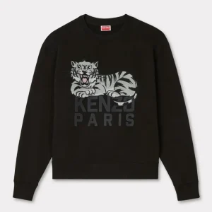 Sudadera Kenzo con Bordado Kenzo Happy Tiger Negra Hombre