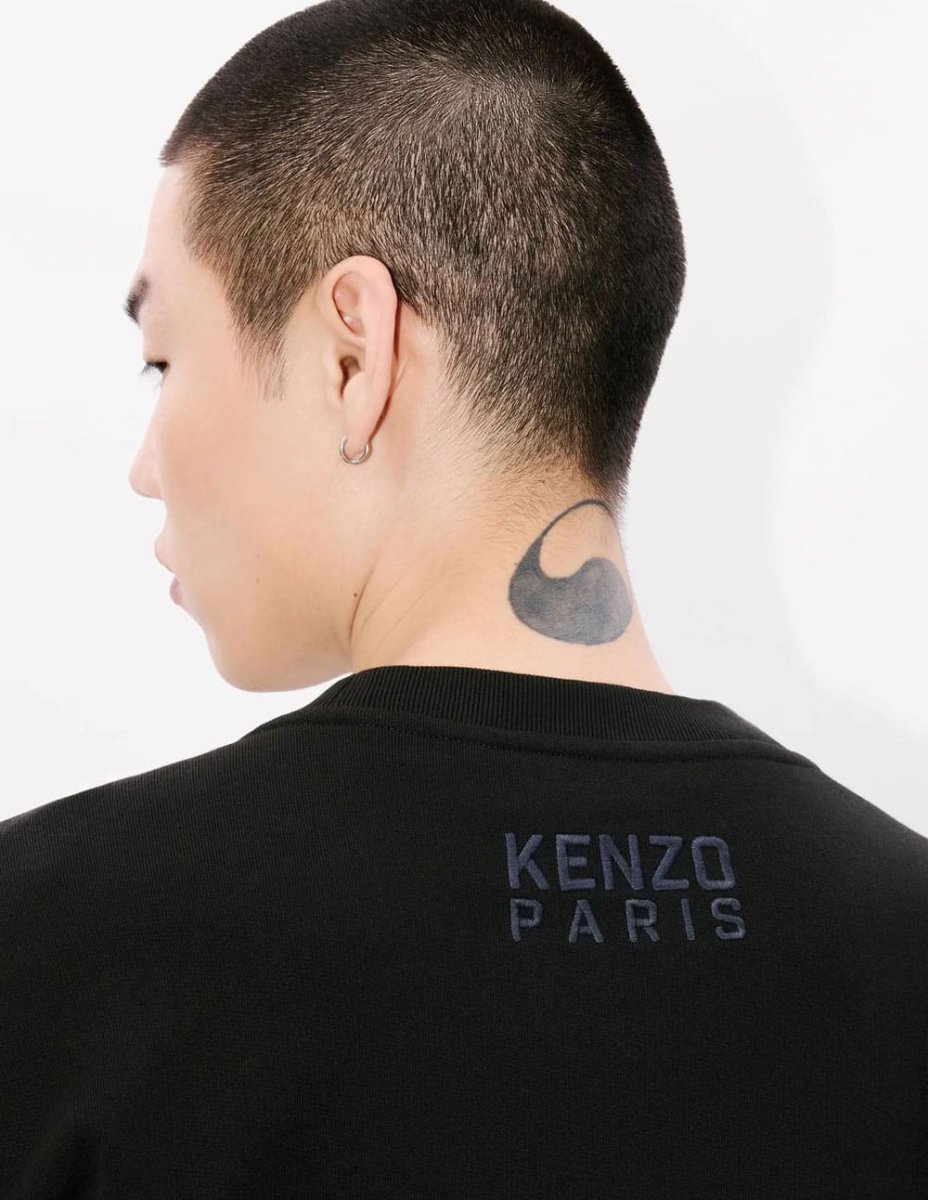 Sudadera Kenzo con Bordado Kenzo Happy Tiger Negra Hombre - Imagen 6