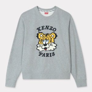 Sudadera Kenzo Bordada Kenzo Verdy Market Gris Unisex