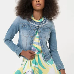 Cazadora Vaquera Fracomina Corta Azul Mujer