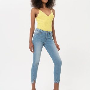 Pantalón Vaquero Fracomina Vintage Washed Azul Mujer