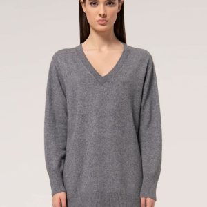 Jersey Fracomina Wide Fit Gris Mujer