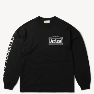 Camiseta Aries Rat de Manga Larga Negra Unisex