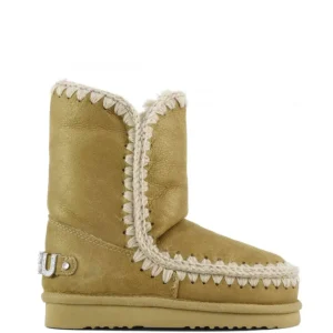Botas MOU Eskimo 24 Rhinestones Logo Marrones Mujer