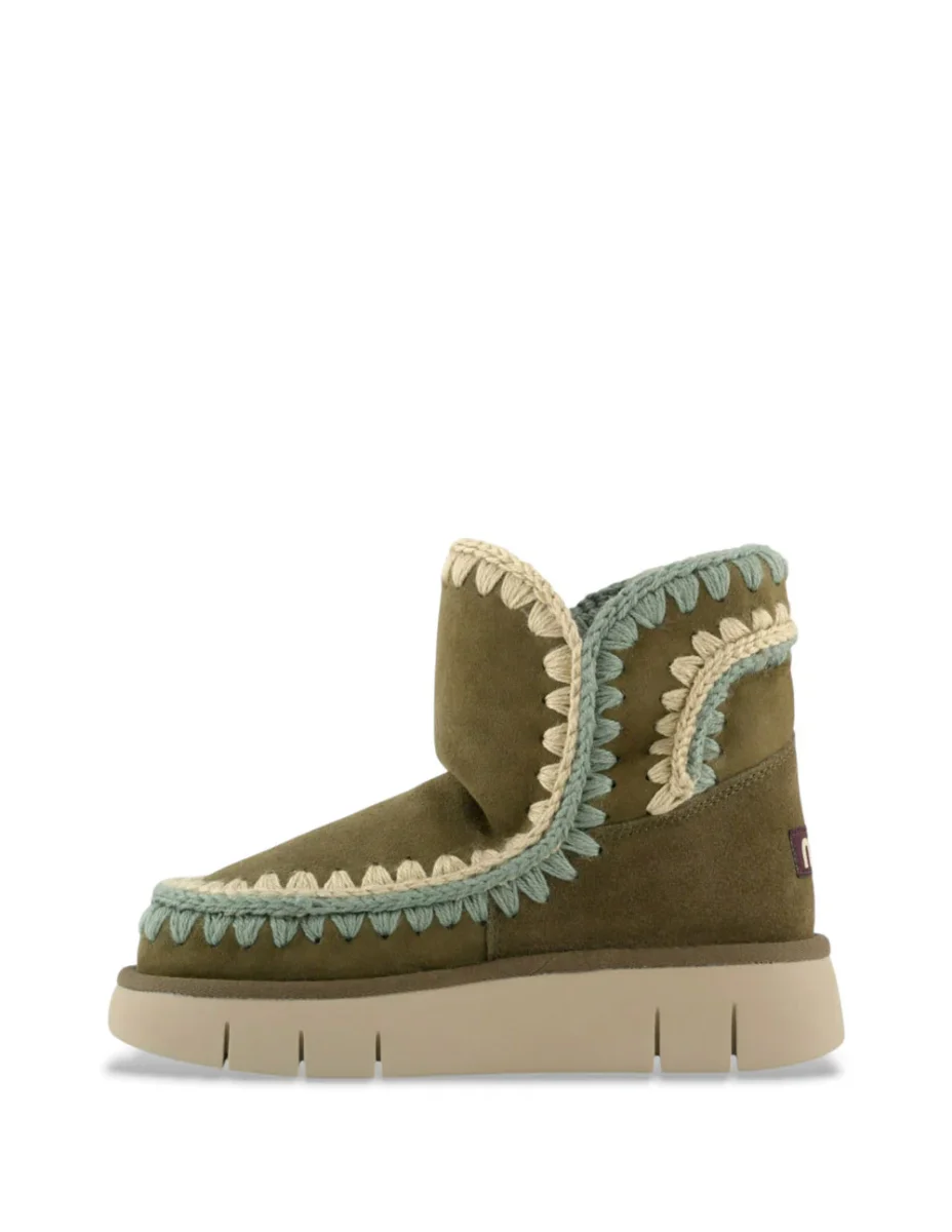 Botas MOU Bounce Overstitching Verdes Mujer - Imagen 3